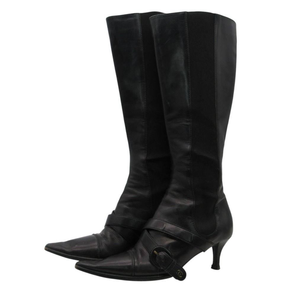 Chanel Boots Long Side Gore CC Coco