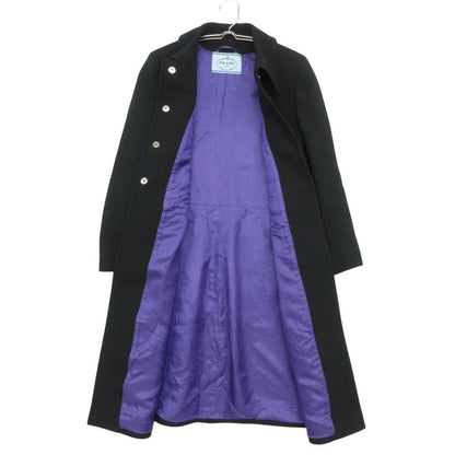 Prada Soutien Collar Coat Outer Black — view 3
