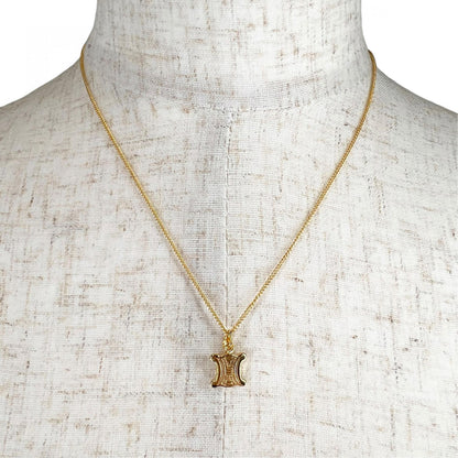 Celine Necklace Gold Plated Macadam — view 3