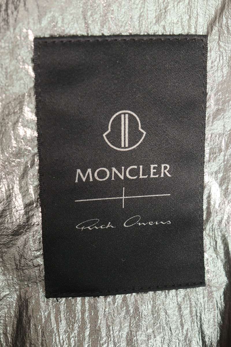 Moncler Rick Owens Porterville Hooded Long Down Vest — view 3