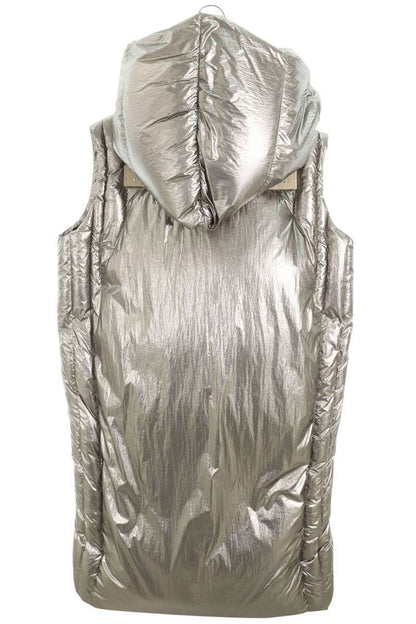Moncler Rick Owens Porterville Hooded Long Down Vest — view 2
