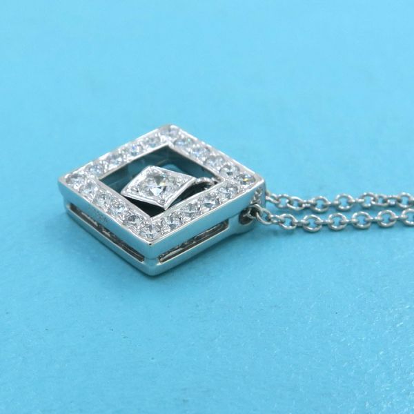 Tiffany & Co Open Square Diamond Necklace — view 2