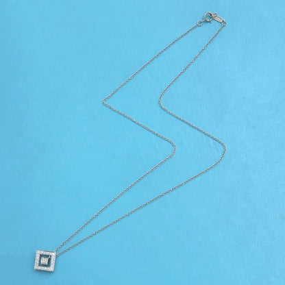 Tiffany & Co Open Square Diamond Necklace — view 4