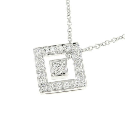Tiffany & Co Open Square Diamond Necklace