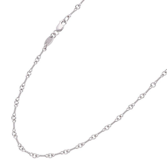 Chrome Hearts Twist Chain White Gold Necklace
