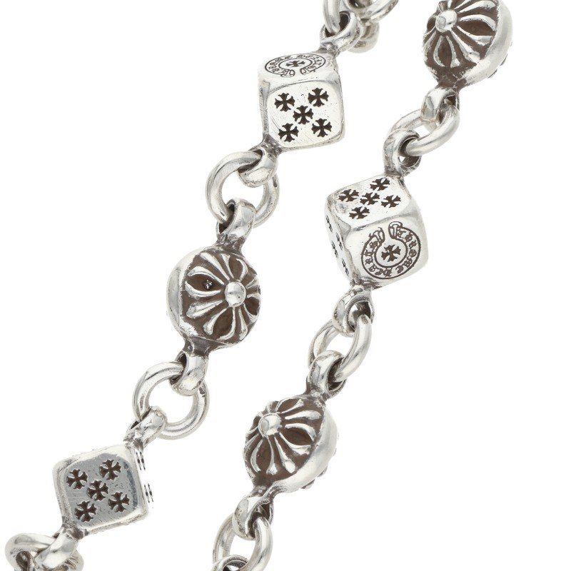 Chrome Hearts Dice Cross Ball Silver Bracelet — view 5