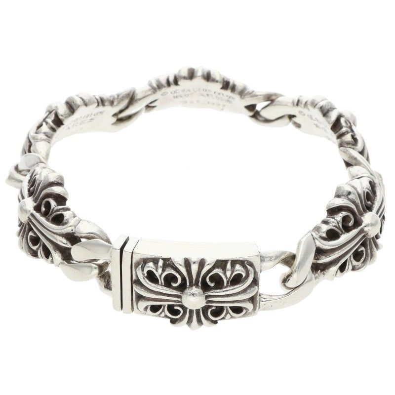 Chrome Hearts Keeper Link Silver Bracelet