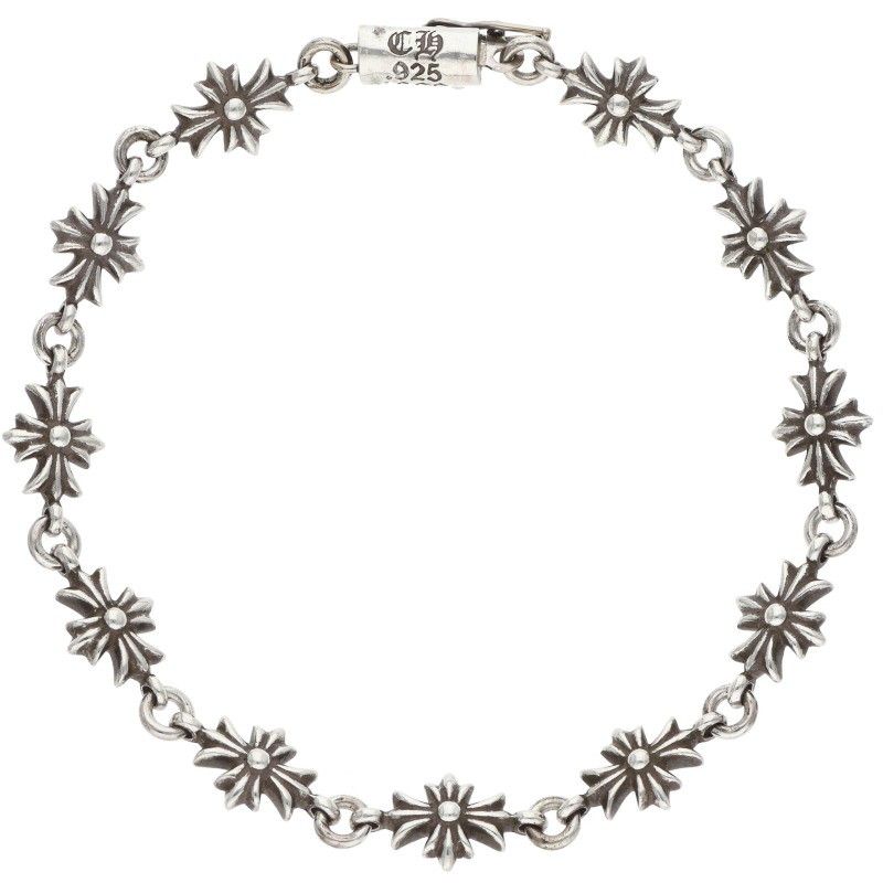 Chrome Hearts Tiny CH Plus Silver Bracelet