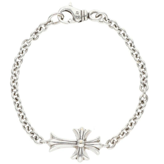 Chrome Hearts Tiny CH Cross Chain Silver Bracelet