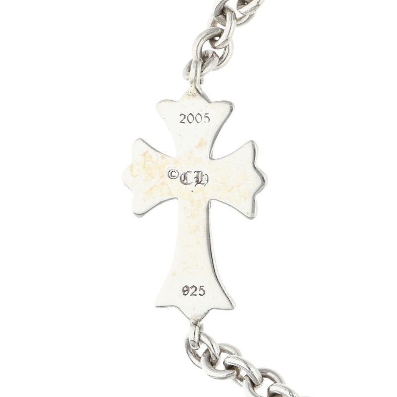 Chrome Hearts Tiny CH Cross Chain Silver Bracelet — view 5