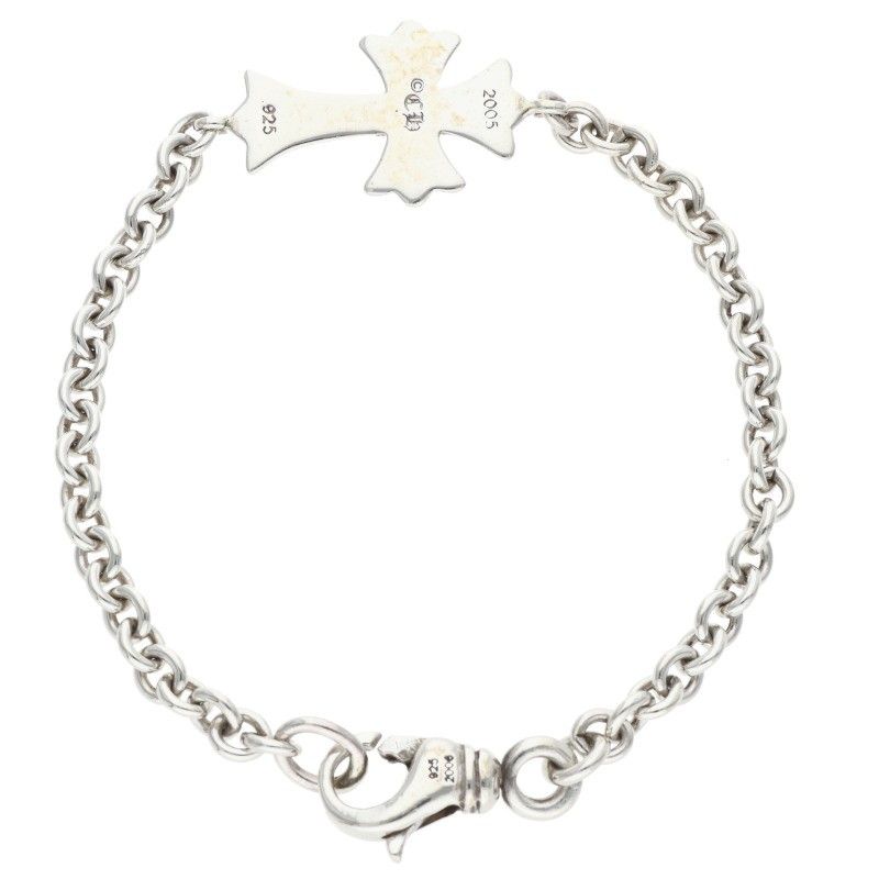 Chrome Hearts Tiny CH Cross Chain Silver Bracelet — view 2