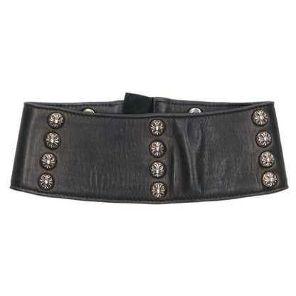 Chrome Hearts Bella Hadid Cross Ball Dagger Zip Leather Choker Necklace — view 2