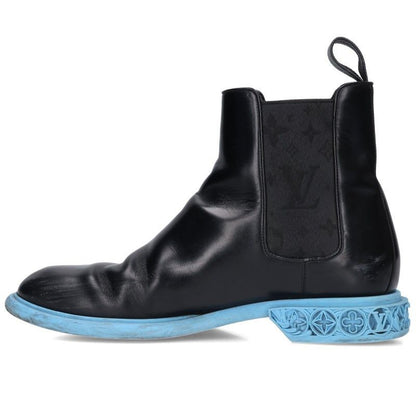 Louis Vuitton Dimension Line Side Gore Monogram Chelsea Boots 7.5 — view 5