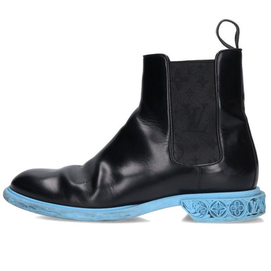 Louis Vuitton Dimension Line Side Gore Monogram Chelsea Boots 7.5