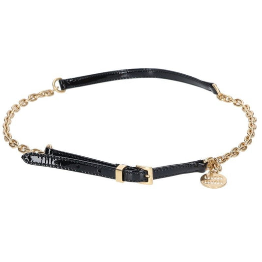 Miu Miu Patent Leather Chain Belt 75
