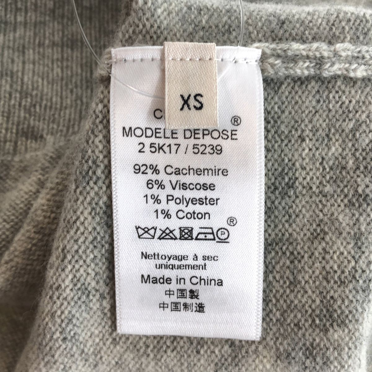 Celine Cashmere Cardigan 2 Gray XS — view 7