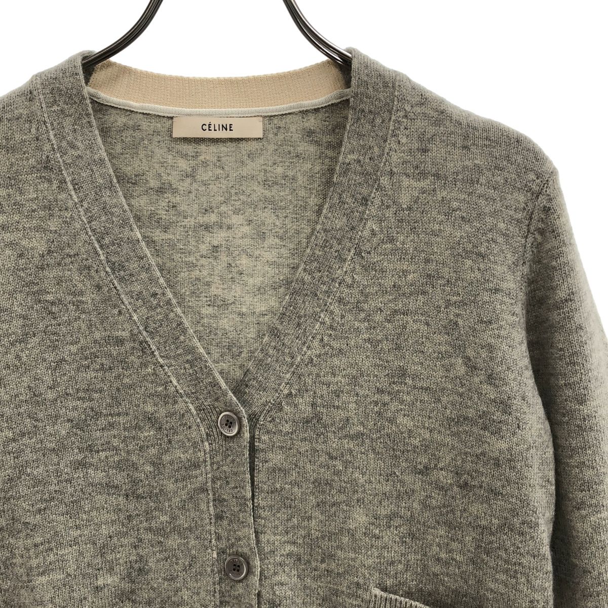 Celine Cashmere Cardigan 2 Gray XS — view 2