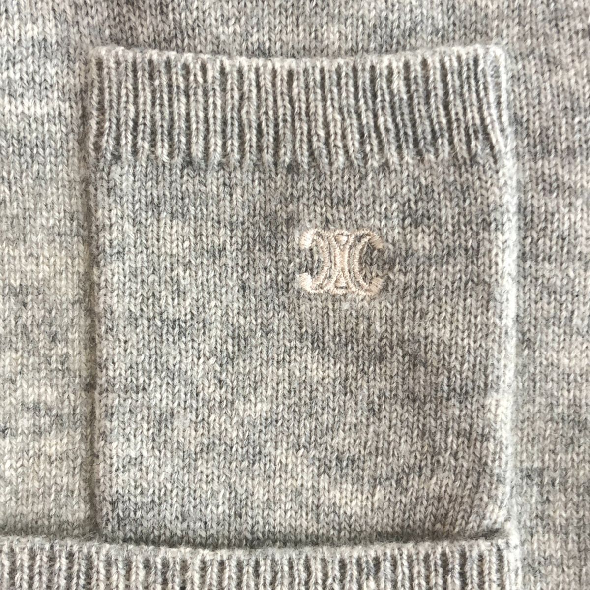 Celine Cashmere Cardigan 2 Gray XS — view 6