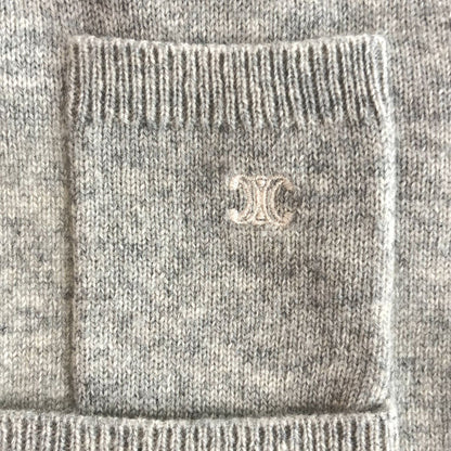Celine Cashmere Cardigan 2 Gray XS — view 6