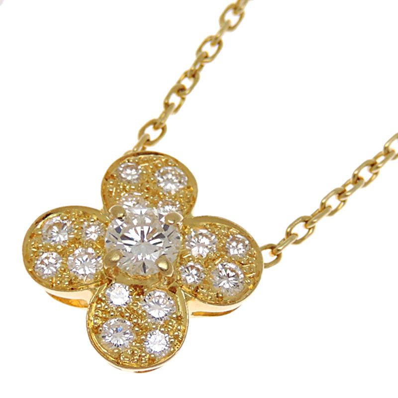 Van Cleef & Arpels Necklace 18K Yellow Gold Diamond Treffle — view 2