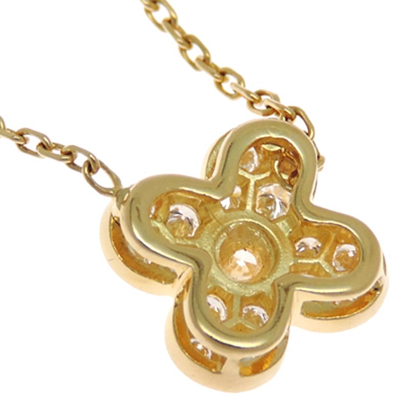 Van Cleef & Arpels Necklace 18K Yellow Gold Diamond Treffle — view 3