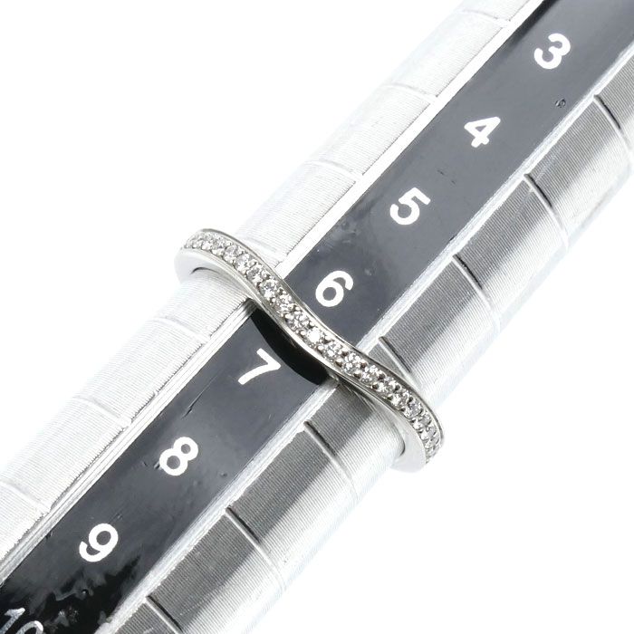 Cartier Platinum Ballerina Curve Ring Diamond — view 6
