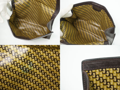 Gucci Parfums Sherry Line Clutch Suede Leather Brown — view 8