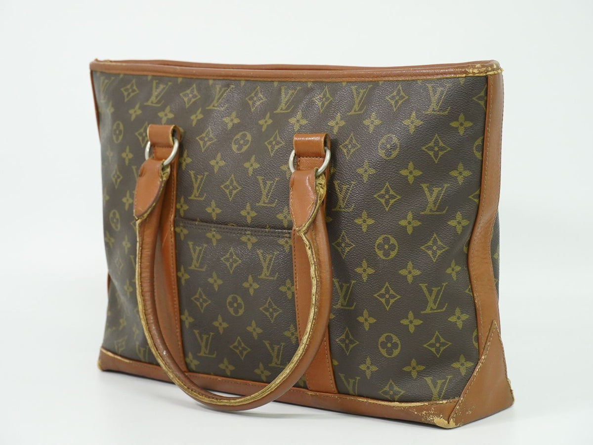 Louis Vuitton LV Sac Weekend PM Monogram Tote Bag Brown — view 2