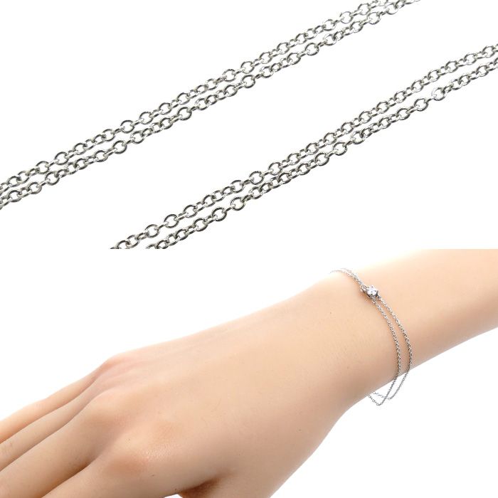 Tiffany & Co Platinum Solitaire Bracelet Diamond — view 4