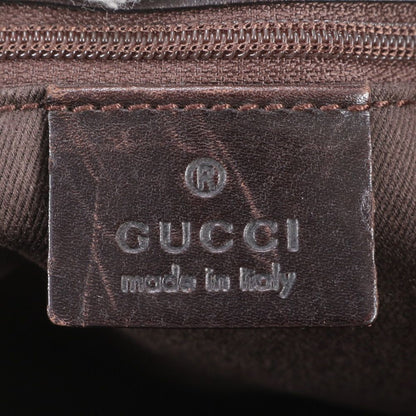 Gucci Leather Tote Bag Shoulder Hand Brown — view 8