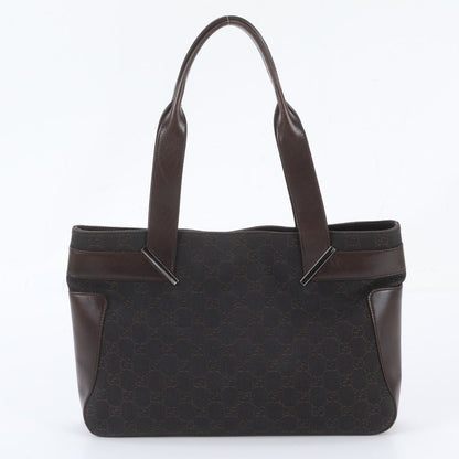 Gucci Leather Tote Bag Shoulder Hand Brown