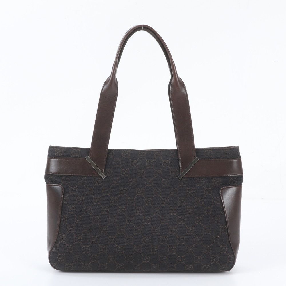 Gucci Leather Tote Bag Shoulder Hand Brown — view 3