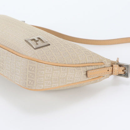 Fendi FF Zucchino Leather Shoulder Bag Pouch — view 4
