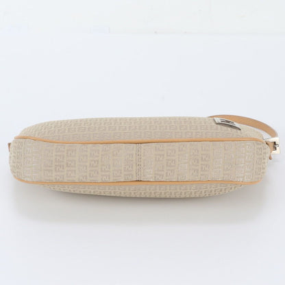 Fendi FF Zucchino Leather Shoulder Bag Pouch — view 6