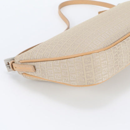 Fendi FF Zucchino Leather Shoulder Bag Pouch — view 5