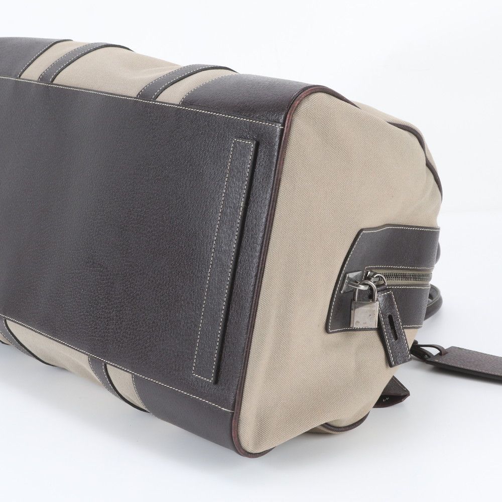 Prada Leather Canvas 2-Way Boston Bag — view 6
