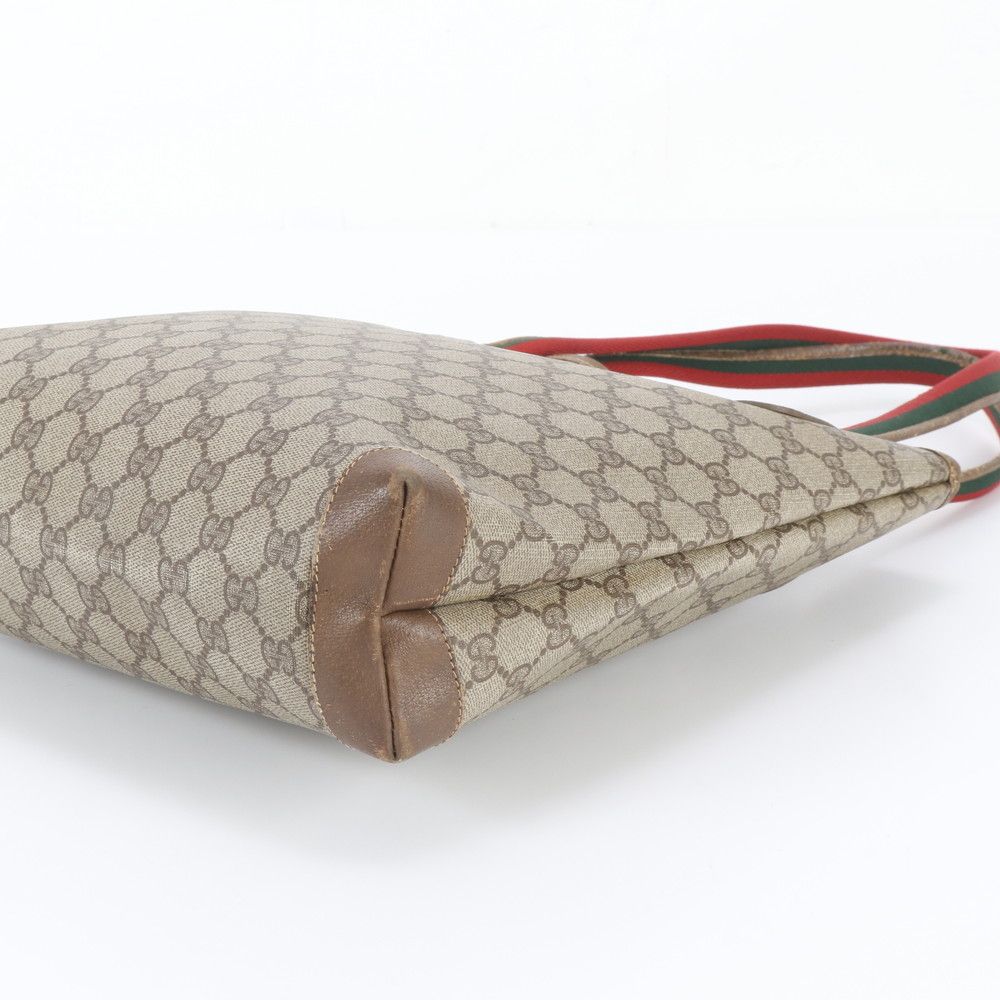 Gucci GG Supreme Sherry Line 002 58 Leather Tote Bag Shoulder — view 4