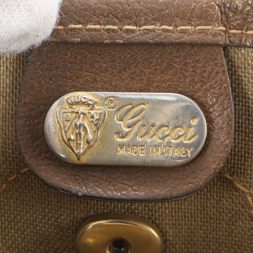 Gucci GG Supreme Sherry Line 002 58 Leather Tote Bag Shoulder — view 8