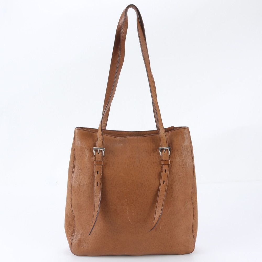 Prada Leather Tote Bag Shoulder Hand Brown — view 3