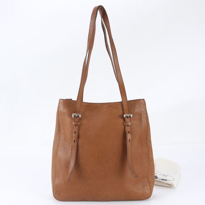 Prada Leather Tote Bag Shoulder Hand Brown