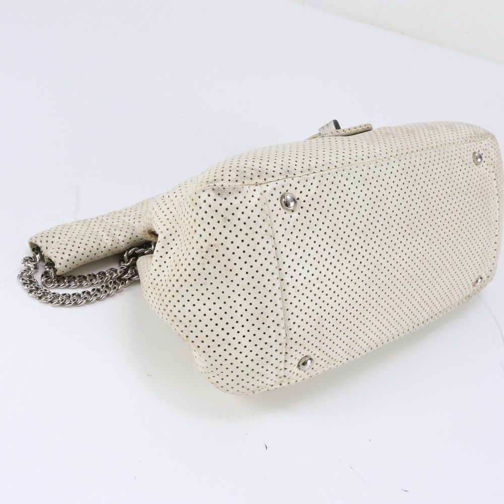 Chanel Boutique 2.55 Perforated Leather Shoulder Bag — view 4