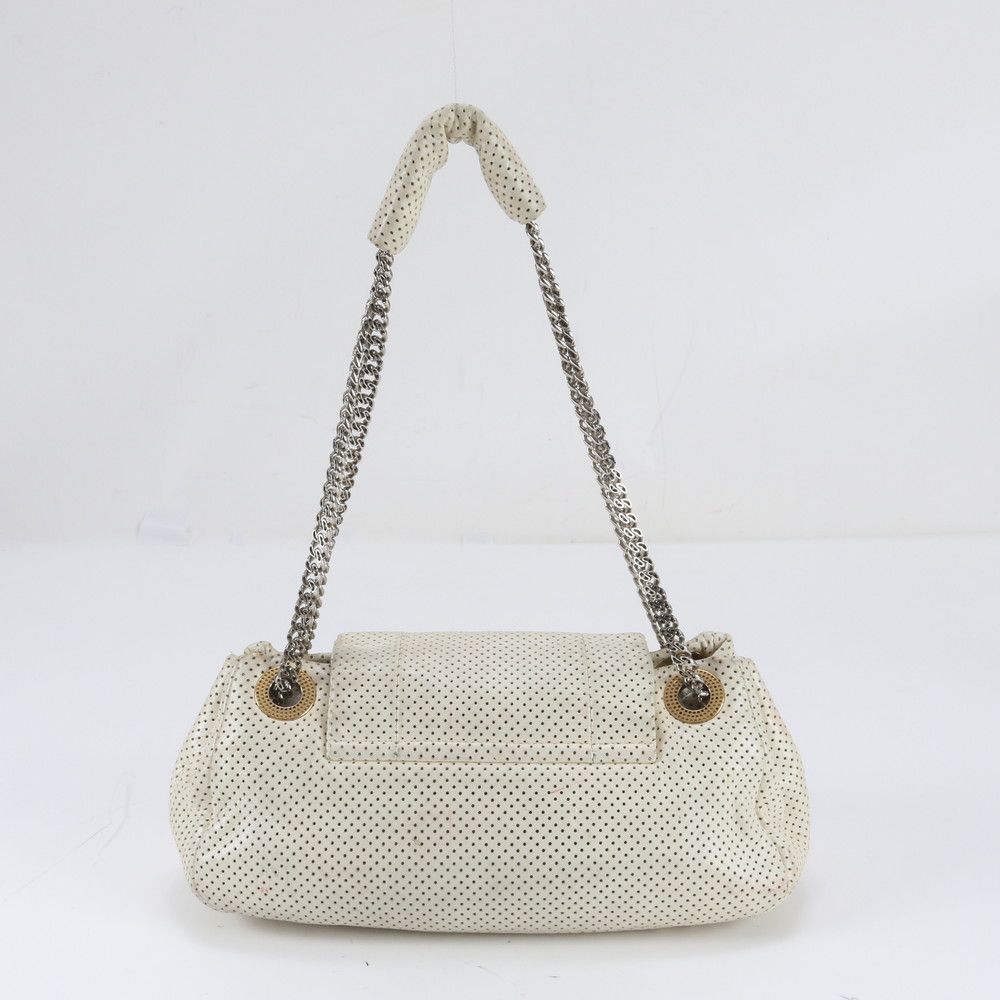 Chanel Boutique 2.55 Perforated Leather Shoulder Bag — view 3