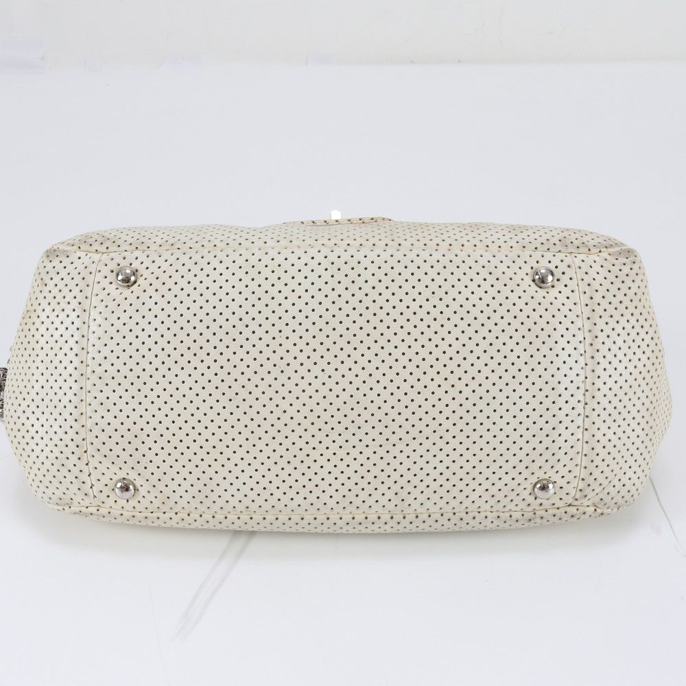 Chanel Boutique 2.55 Perforated Leather Shoulder Bag — view 5