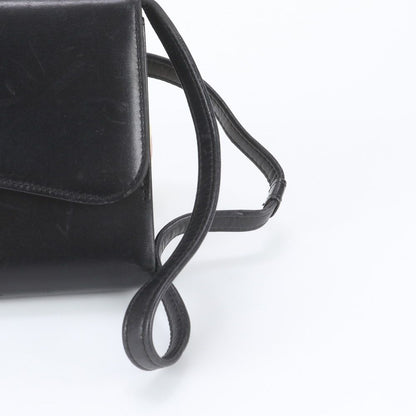 Gucci Vintage Leather Shoulder Bag Tote Black — view 2