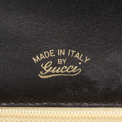 Gucci Vintage Leather Shoulder Bag Tote Black — view 8