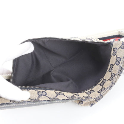 Gucci GG Canvas Leather Belt Bag Body Waist Pouch — view 7