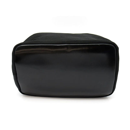 Gucci Bamboo Handbag Nylon Leather Black — view 6