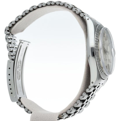 Rolex Datejust Watch Antique SS Silver — view 4
