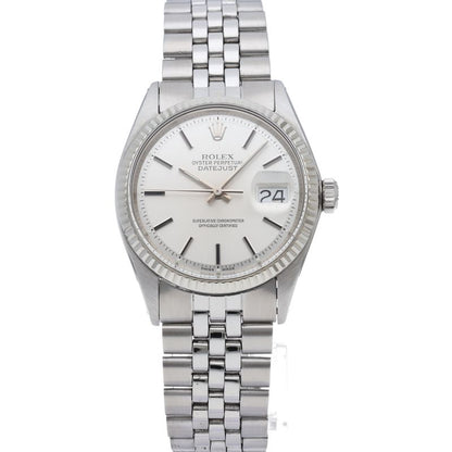 Rolex Datejust Watch Antique 18K White Gold SS Silver — view 2