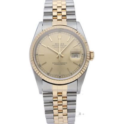 Rolex Datejust Watch 18K Yellow Gold SS Champagne — view 2